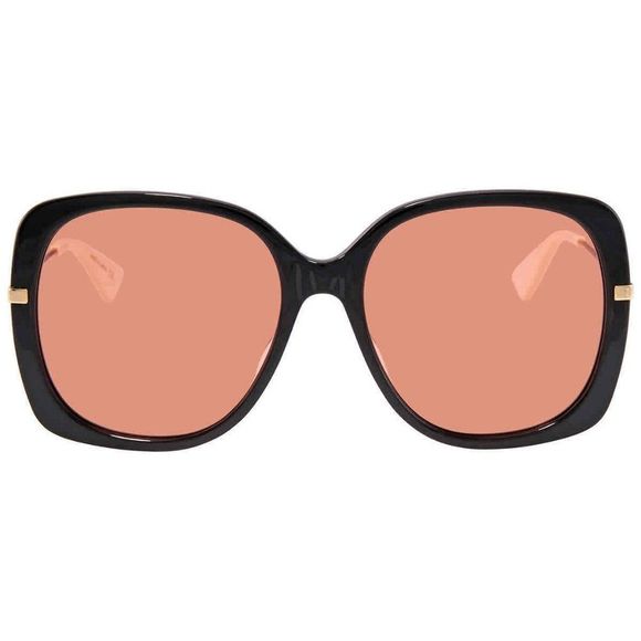 NEW Gucci Orange and Black Square Women's Sunglasses - Picture 2 of 4